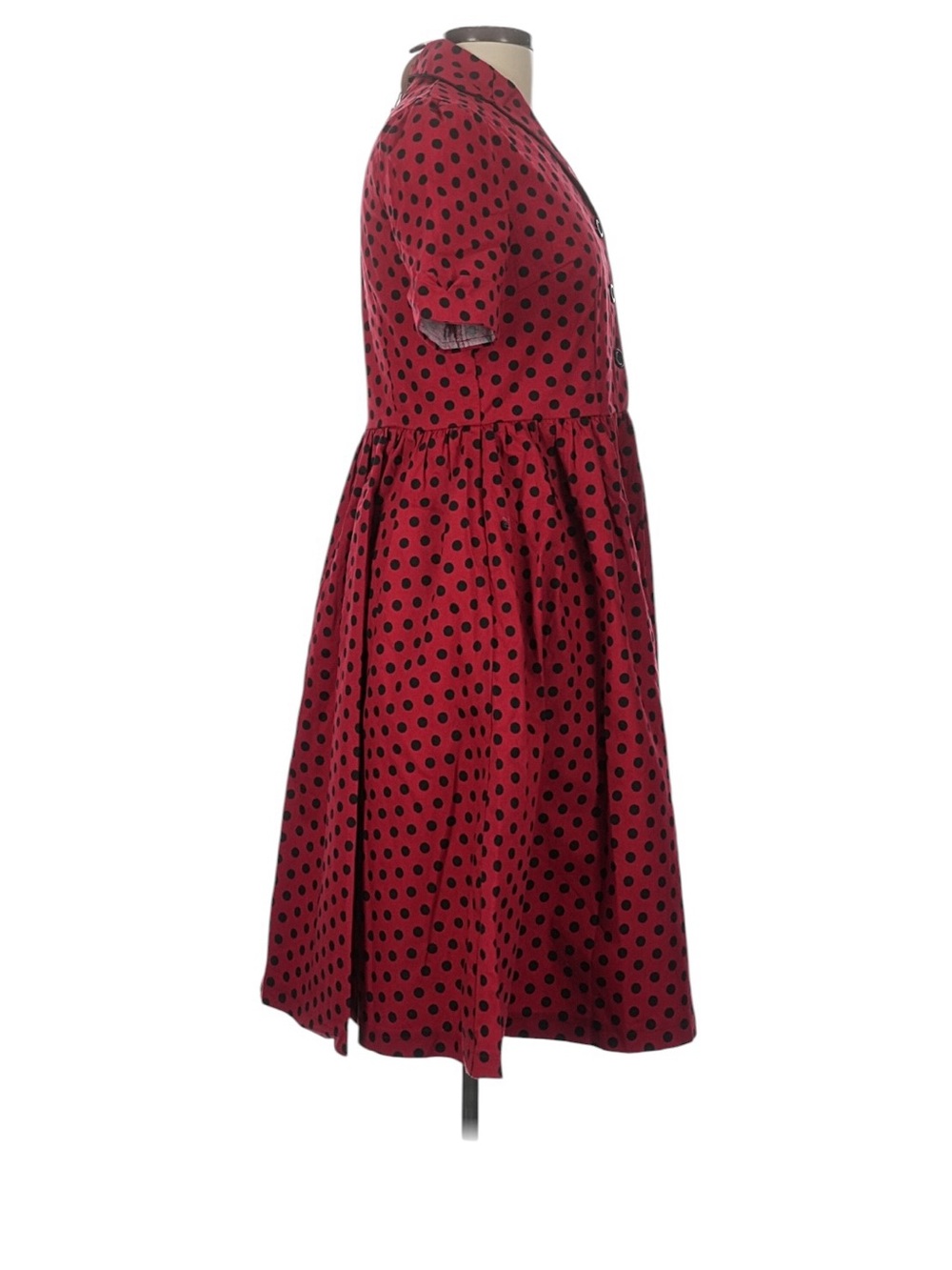 🌹 NWT Lindy Bop “Dorothy” Retro Red Polka Dot Shirt Dress – Size 10 🌹 - Picture 5 of 8